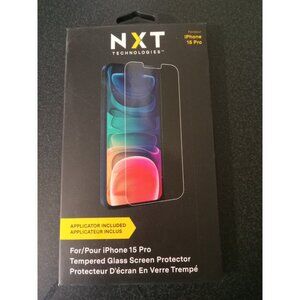 Tempered Glass Screen Protector for iPhone 15 Pro – Anti-Scratch – New